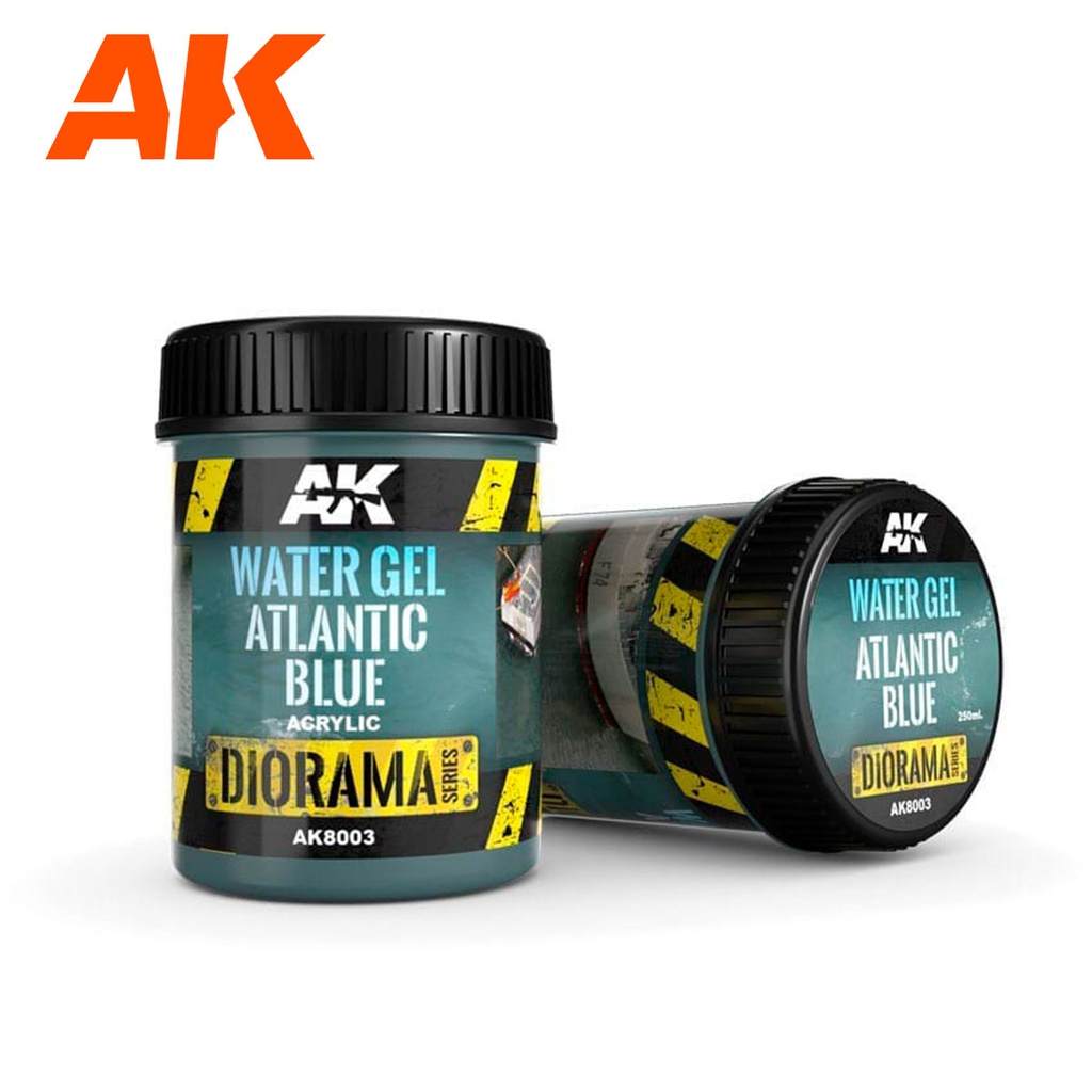 [ AK8003 ] Ak-interactive Dioramas WATER GEL ATLANTIC BLUE - 250ml (Acrylic)