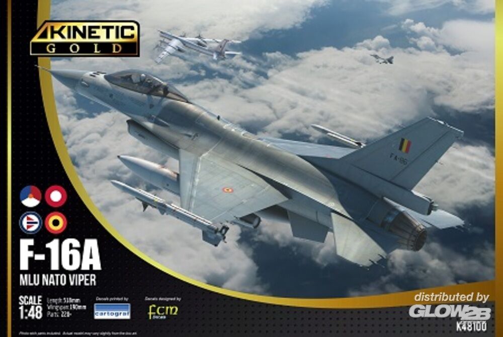 [ KIN48100 ] Kinetic F-16A MLU Nato Viper 1/48