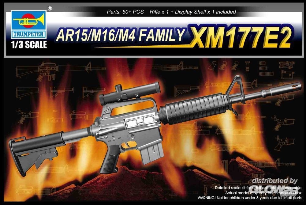 [ TRU01905 ] Trumpeter AR15/M16/M4 Family XM177E2 1/3