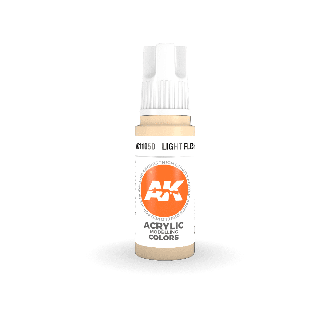 [ AK11050 ] Ak-interactive Acrylics 3GEN Light Flesh 17ml