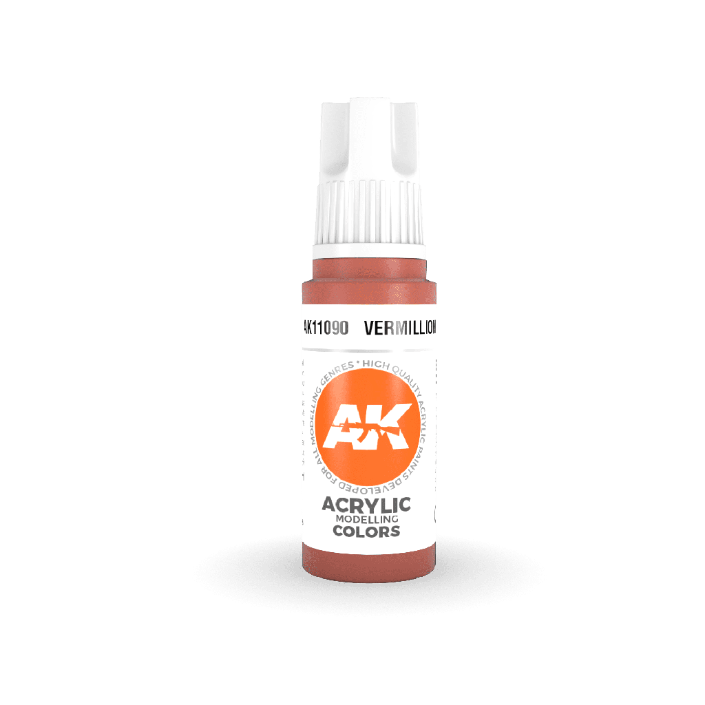 [ AK11090 ] Ak-interactive Acrylics 3GEN Vermillion 17ml