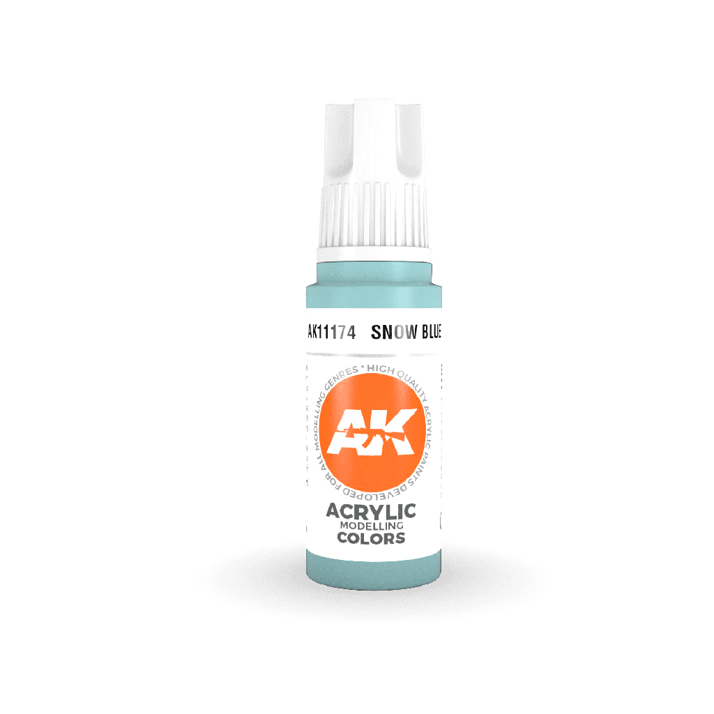 [ AK11174 ] Ak-interactive Acrylics 3GEN Snow Blue 17ml