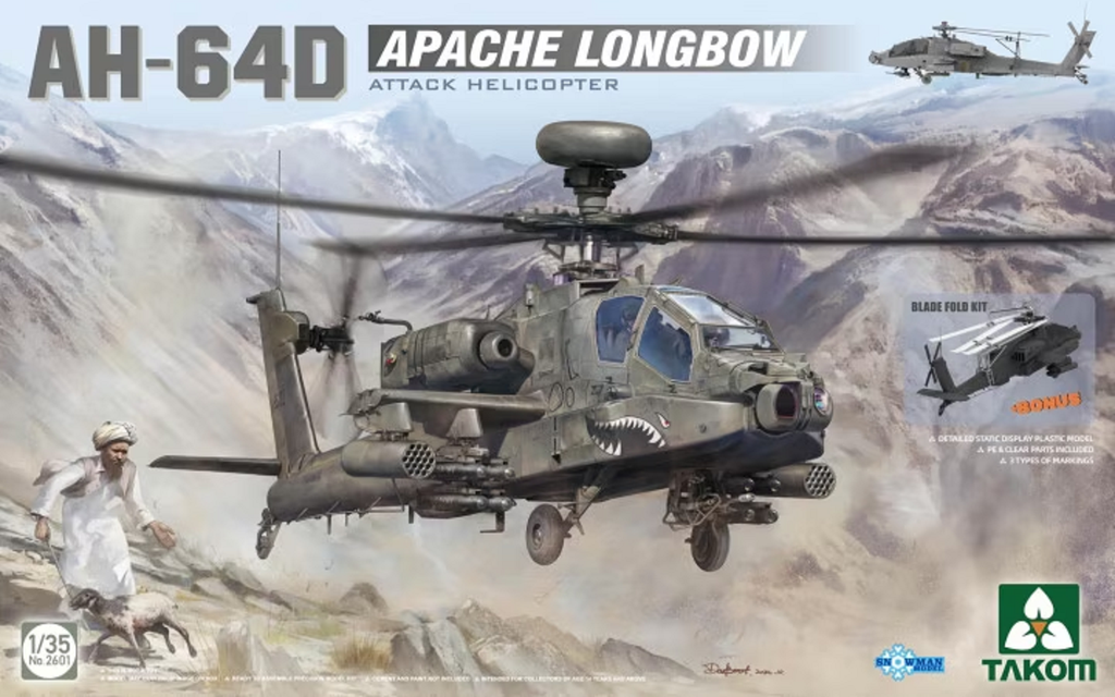 [ TAKOM2601 ] Takom AH-64D apache longbow attack helicopter 1/35