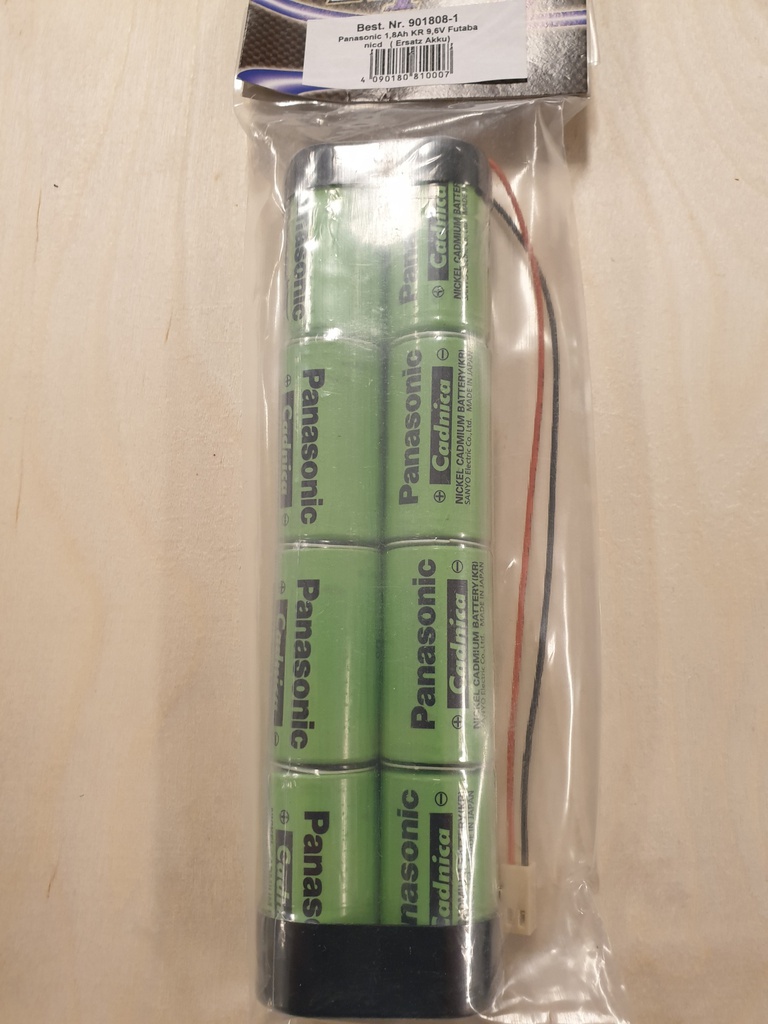 [ CA901808-1 ] Zenderakku Futaba 9,6V - 1800 mAh