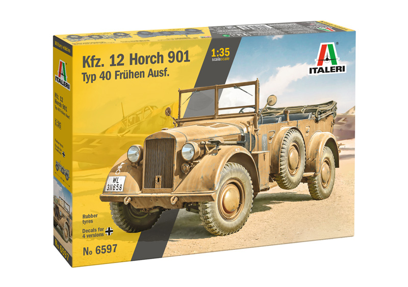 [ ITA-6597 ] Italeri Kfz. 12 Horch 901 Typ 40 Frühen Ausf. 1/35