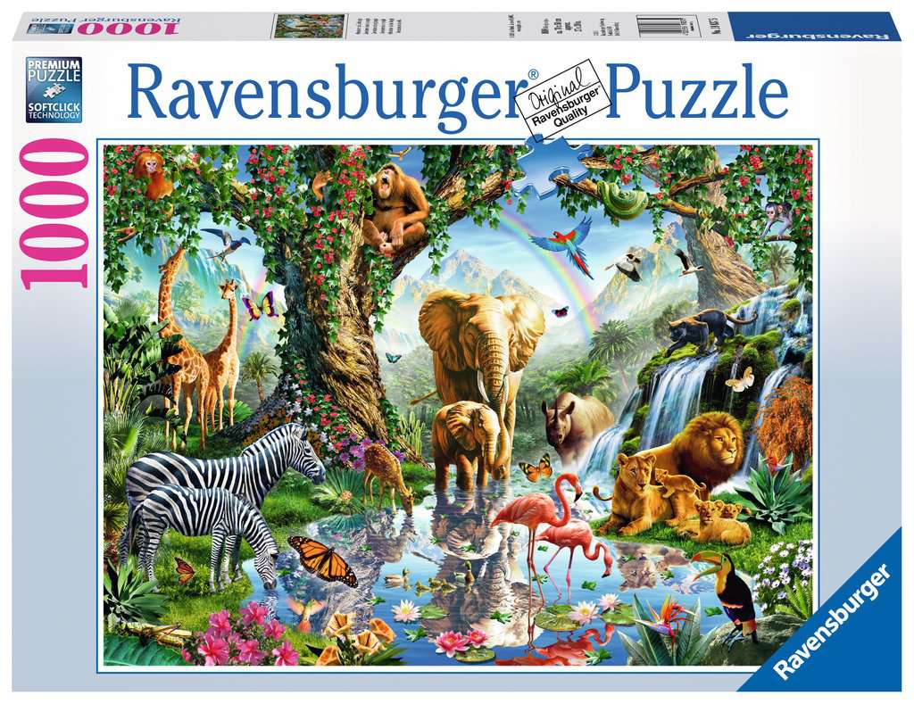 [ RAV198375 ] Ravensburger puzzel Avonturen in de jungle (1000 stukjes)