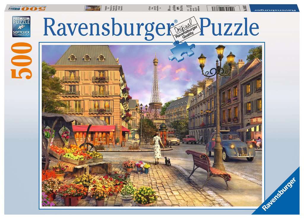 [ RAV1980 ] Ravensburger puzzel Wandeling door Parijs (500 stukjes)