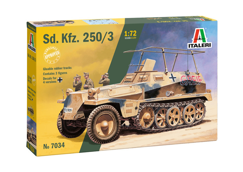 [ ITA-7034 ] Italeri Sd. Kfz. 250/3 1/72