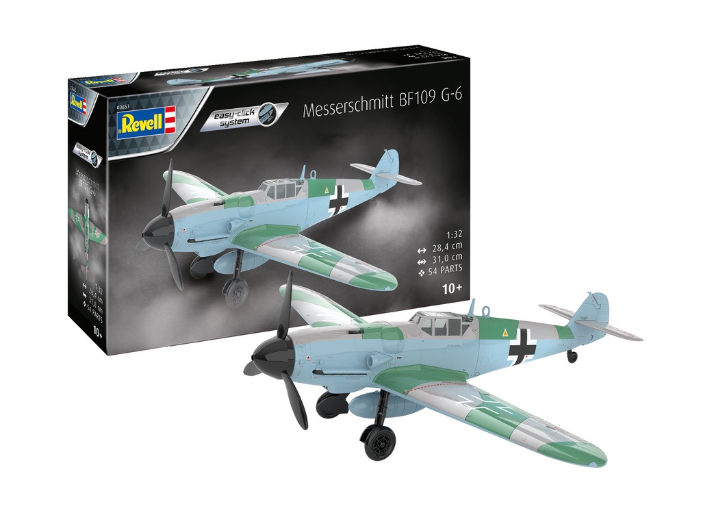 [ RE03653 ] Revell Messerschmitt BF109 G-6 Easy-click System