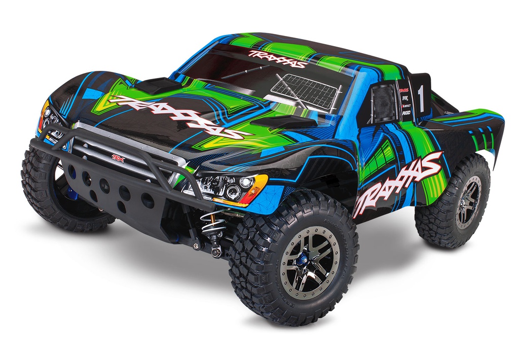 [ TRX-68277-4 ] TRAXXAS SLASH 4X4 ULTIMATE VXL TQI TSM CLIPLESS BODY (NO BATTERY/CHARGER), GREEN - TRX68277-4