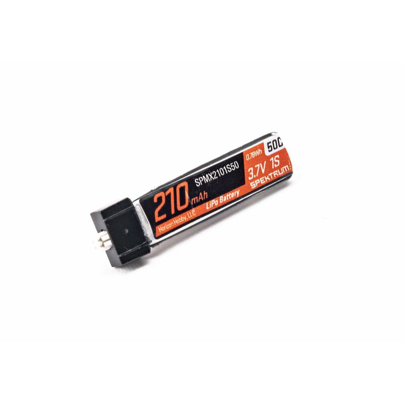 [ SPMX2101S50 ] 210mAh 1S 3.7V 50C Lipo; JST PH1.25mm Connector