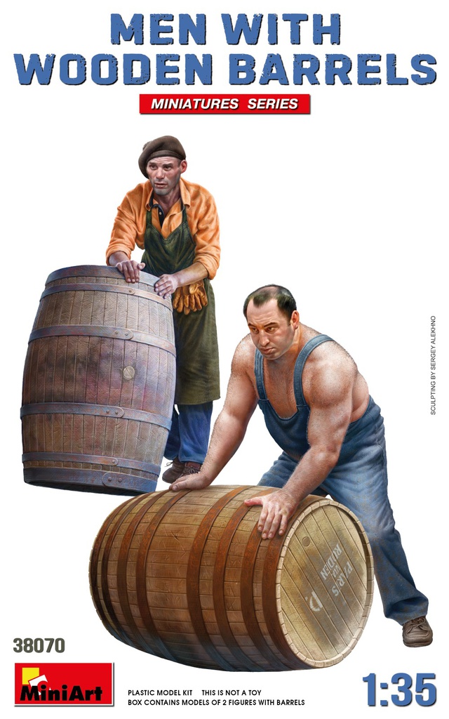 [ MINIART38070 ] Miniart Men With Wooden Barrels 1/35