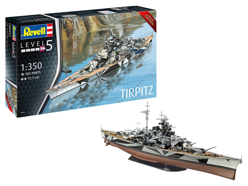 [ RE05096 ] Revell Battleship Tirpitz 1/350