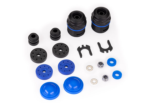 [ TRX-7762X ] Traxxas Rebuild kit, GTX shocks (lower cartridge, assembled, pistons, piston nuts, bladders) (renews 2 shocks) - TRX7762X