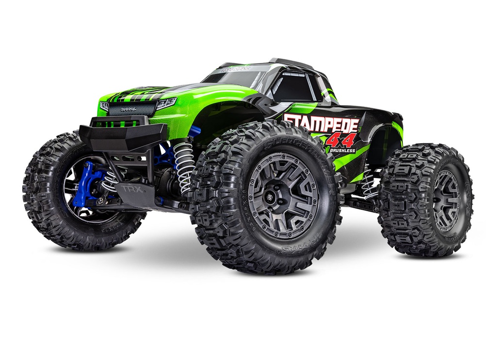 [ TRX-67154-4GRN ] Traxxas STAMPEDE 4X4 BL-2S BRUSHLESS: 1/10-SCALE 4WD MONSTER TRUCK TQ 2.4GHZ - GREEN