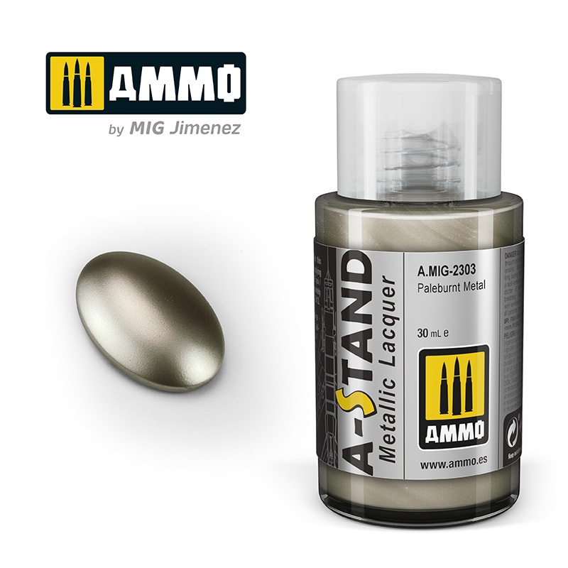 [ MIG2303 ] AMMO A-STAND PALE BURNT METAL 30ML JAR