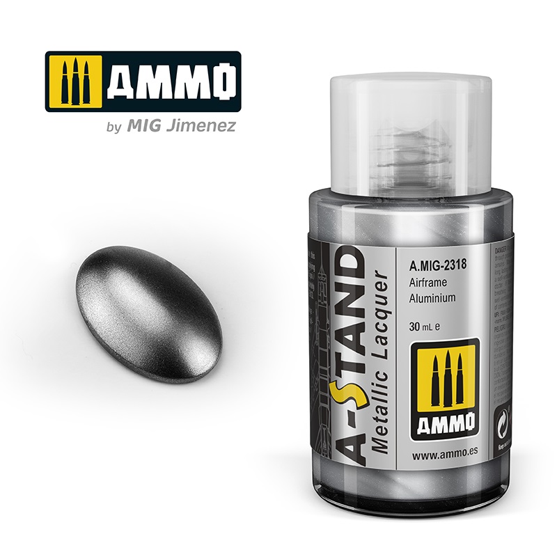 [ MIG2318 ] AMMO A-STAND AIRFRAME ALUMINIUM 30ML JAR