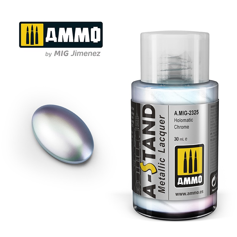 [ MIG2325 ] AMMO A-STAND HOLOMATIC CHROME 30ML JAR