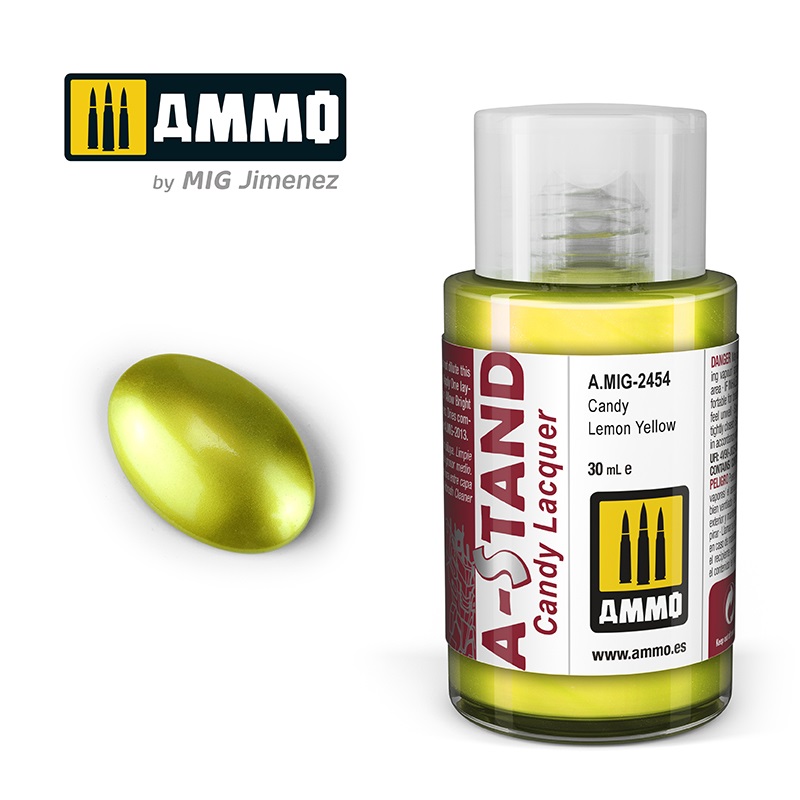 [ MIG2454 ] AMMO A-STAND CANDY LEMON YELLOW 30ML JAR