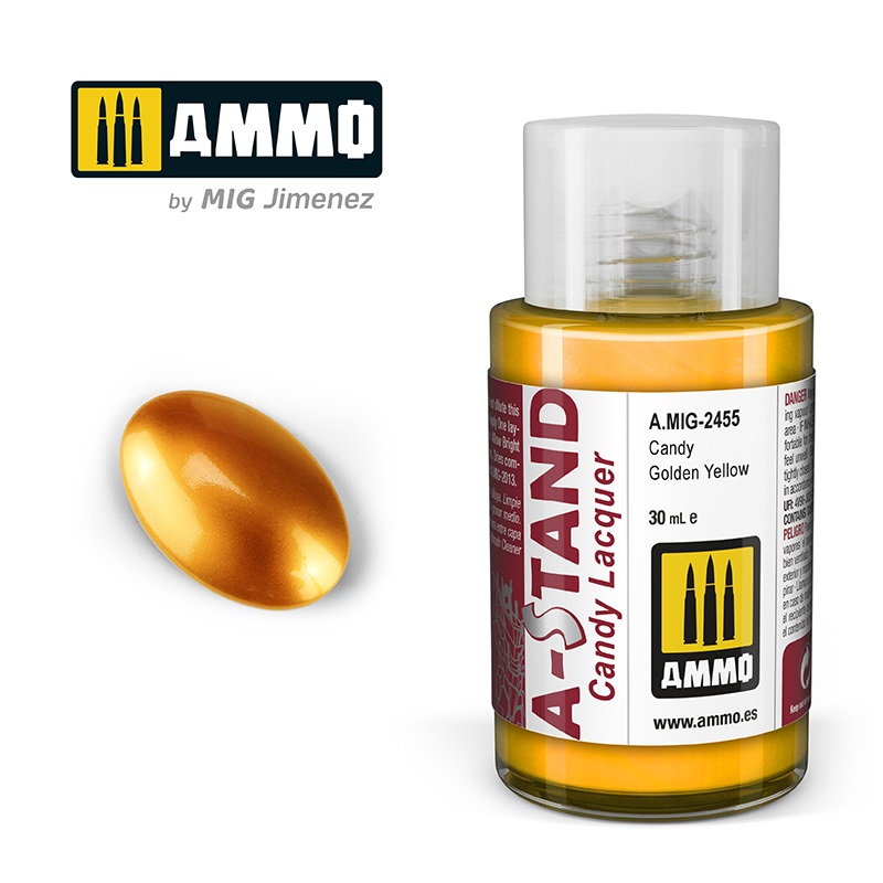 [ MIG2455 ] AMMO A-STAND CANDY GOLDEN YELLOW 30ML JAR