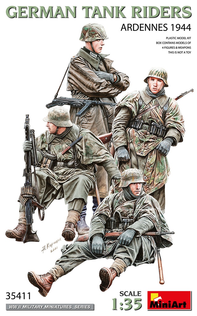 [ MINIART35411 ] Miniart German Tank Riders Ardennes 1944 1/35