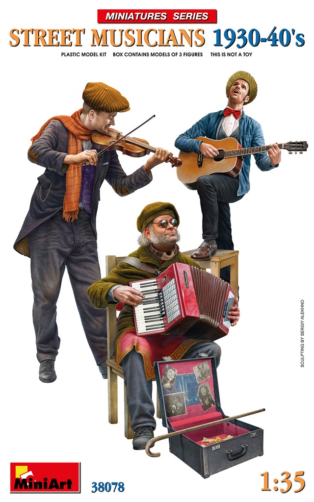 [ MINIART38078 ] Miniart Street Musicians 1930-40's 1/35