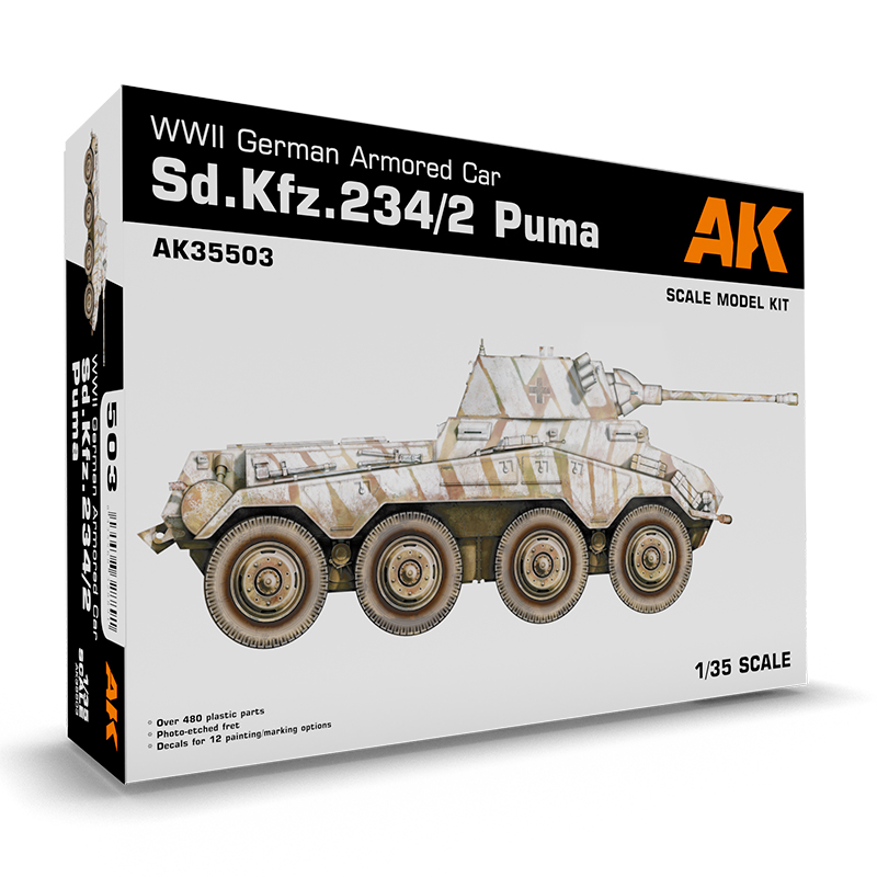 [ AK35503 ] AK-interactive SD.KFZ.234/2 PUMA 1/35