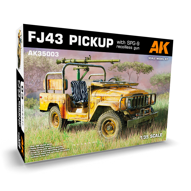 [ AK35003 ] AK-interactive FJ43 PICKUP WITH SPG-9 RECOILLESS GUN 1/35