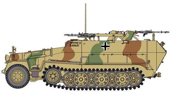[ DRA6864 ] sd kfw 251/16 ausf C Flammpanzerwagen 