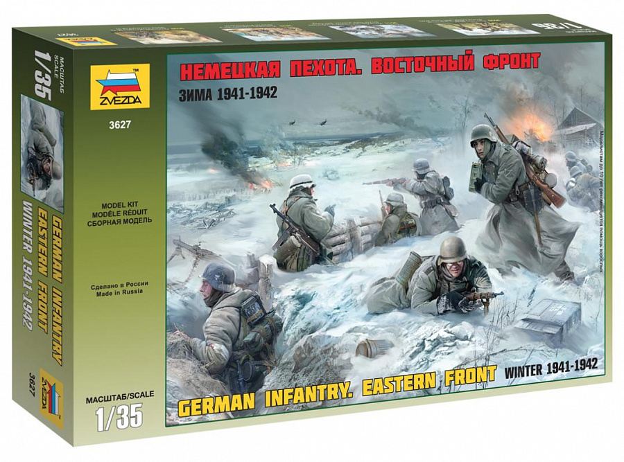 [ ZVE3627 ] Zvezda German infantry winter 1941/1942 1/35