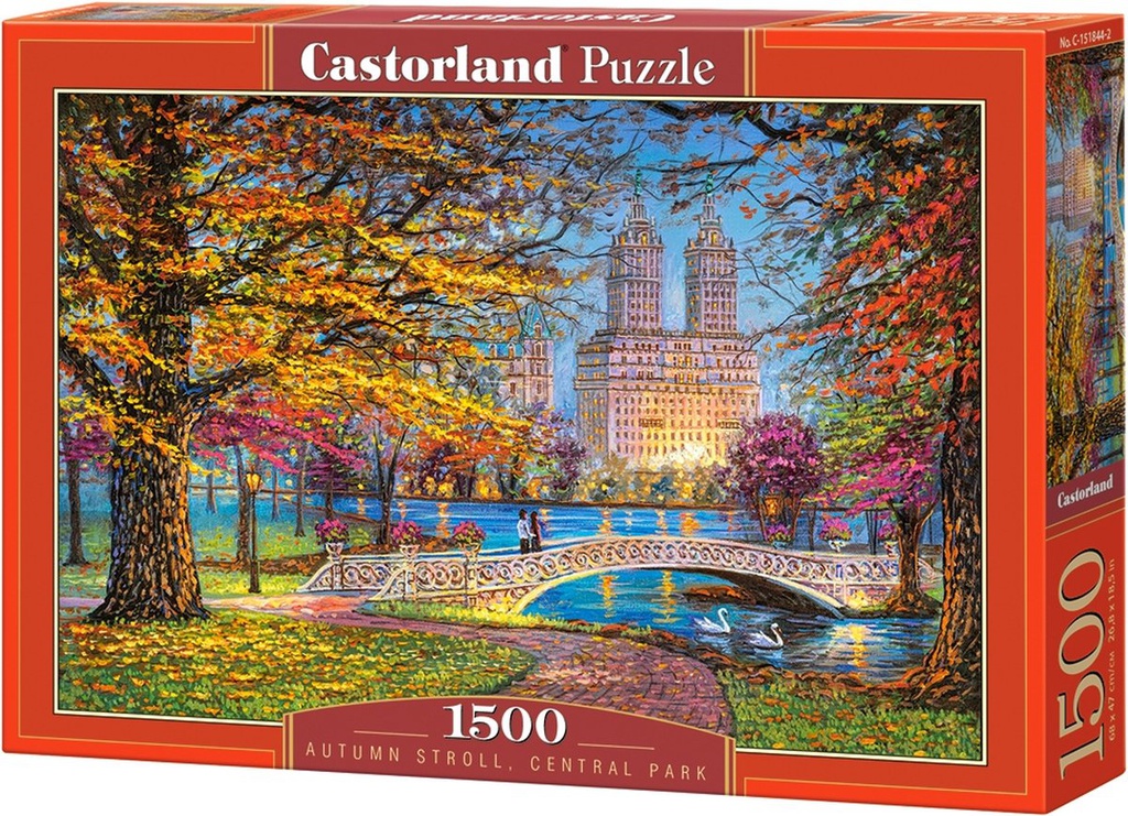 [ CASTOR151844 ] Castorland puzzle Autumn stroll, central park (1500 stukjes)