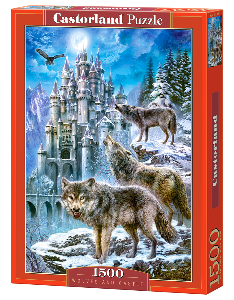 [ CASTOR151141 ] Castorland puzzle Wolves and Castle (1500 stukjes)