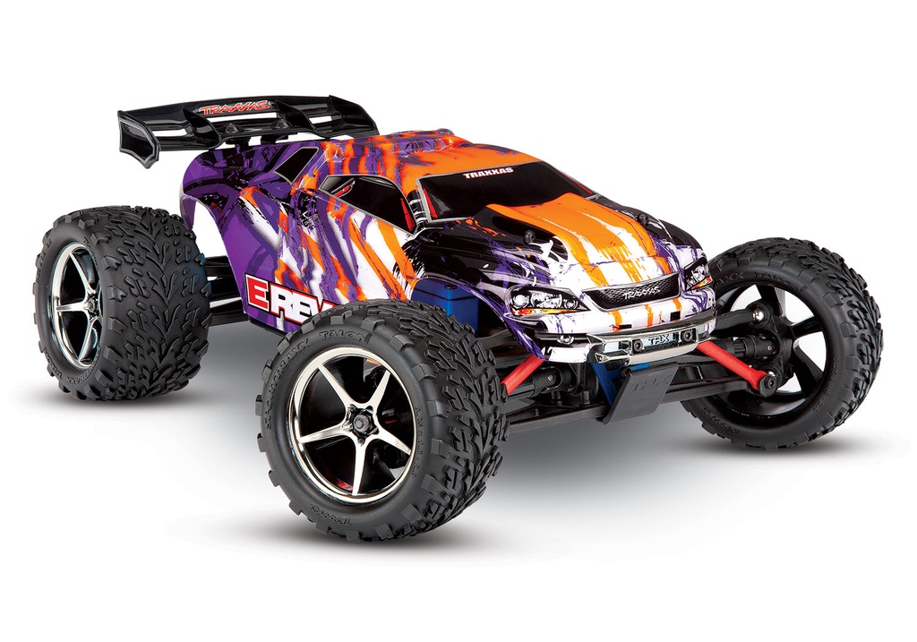 [ TRX-71076-8PRPL ] Traxxas E-revo VXL 1/16  4x4 brushless TQi, TSM, (incl battery/charger) Purple-TRX71076-8PRPL