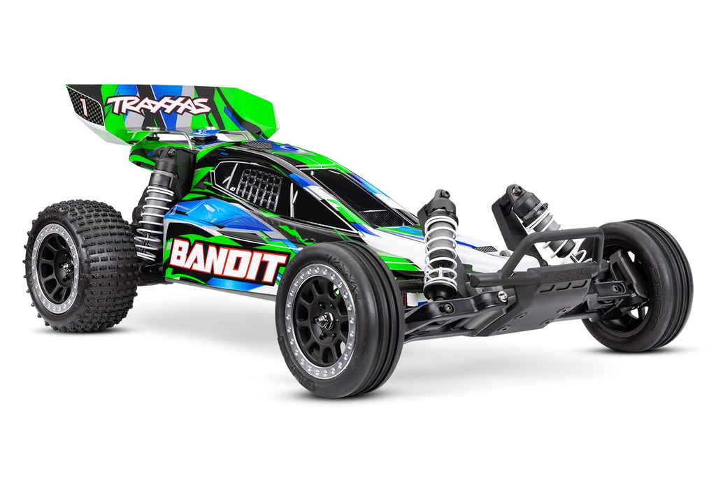 [ TRX-24254-8GRN ] Traxxas Bandit 1/10 2WD brushed HD with battery &amp; USB-C charger - green - TRX24254-8GRN