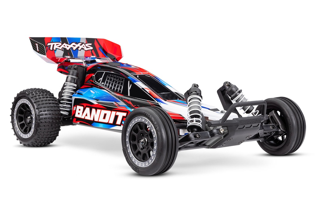 [ TRX-24254-8RED ] Traxxas Bandit 1/10 2WD brushed HD with battery &amp; USB-C charger - red - TRX24254-8RED