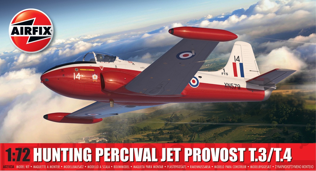 [ AIRA02103A ] Airfix Hunting Percival Jet Provost T.3/T.4 1/72