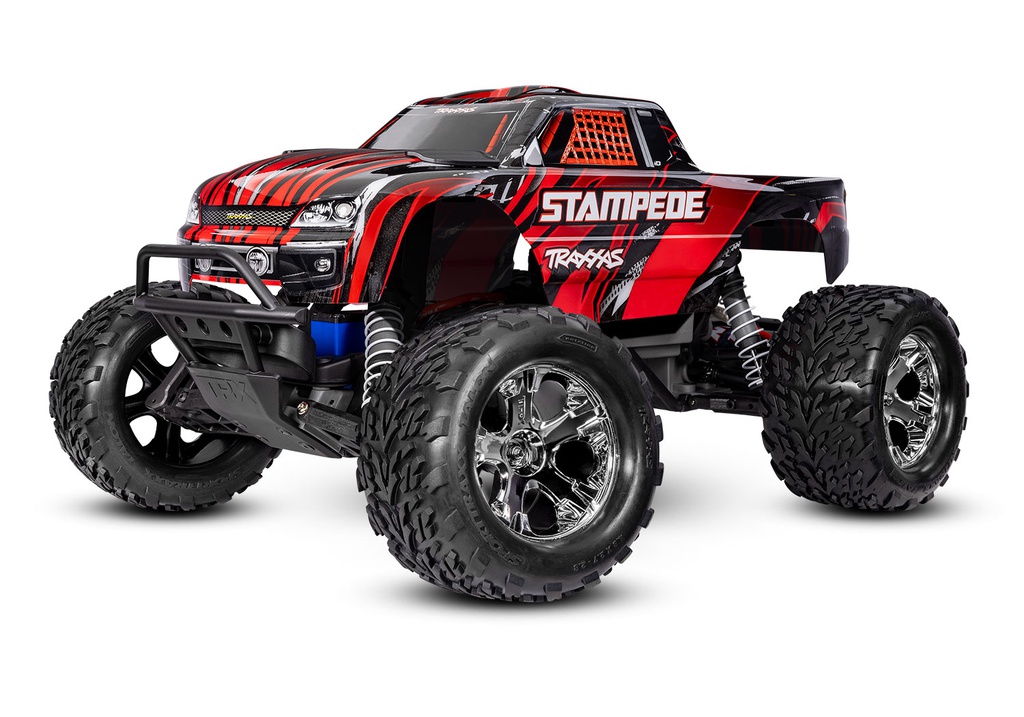 [ TRX-36254-8RED ] Traxxas stampede 2WD brushed HD incl battery &amp; USB-C charger - Red - TRX36254-8RED