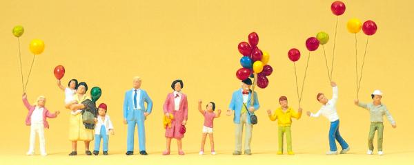 [ PRE24659 ] Preiser selling balloons 1/87 HO