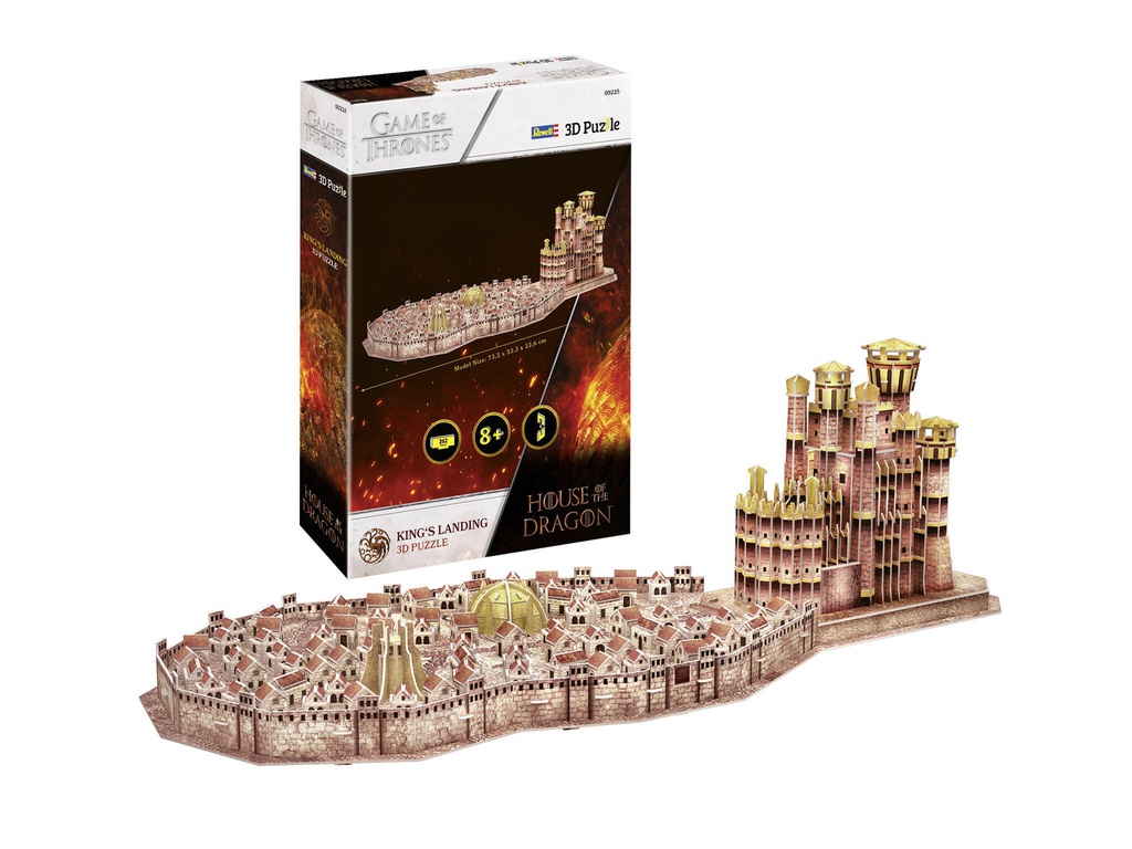 [ RE00225 ] Revell House of the Dragon &quot;King's Landing&quot; 3D Puzzle