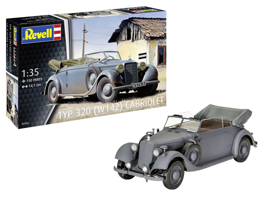 [ RE03354 ] Revell Typ 320 (W142) Cabriolet 1/35