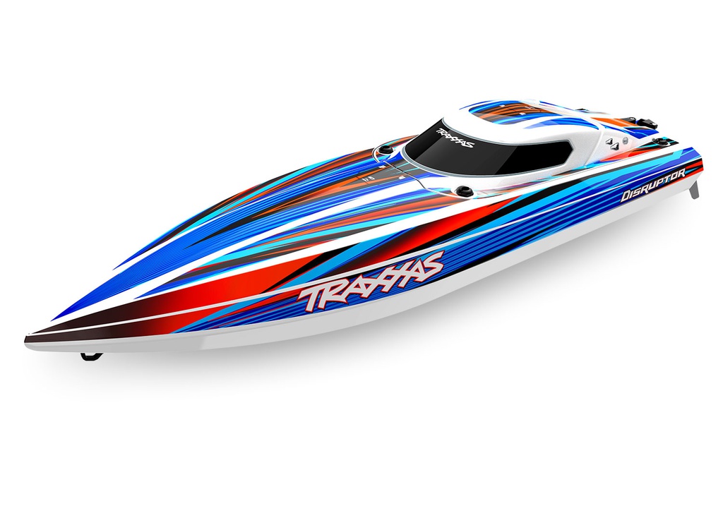 [ TRX-106064-4BLUE ] Traxxas disruptor 4S High-performance boat blue