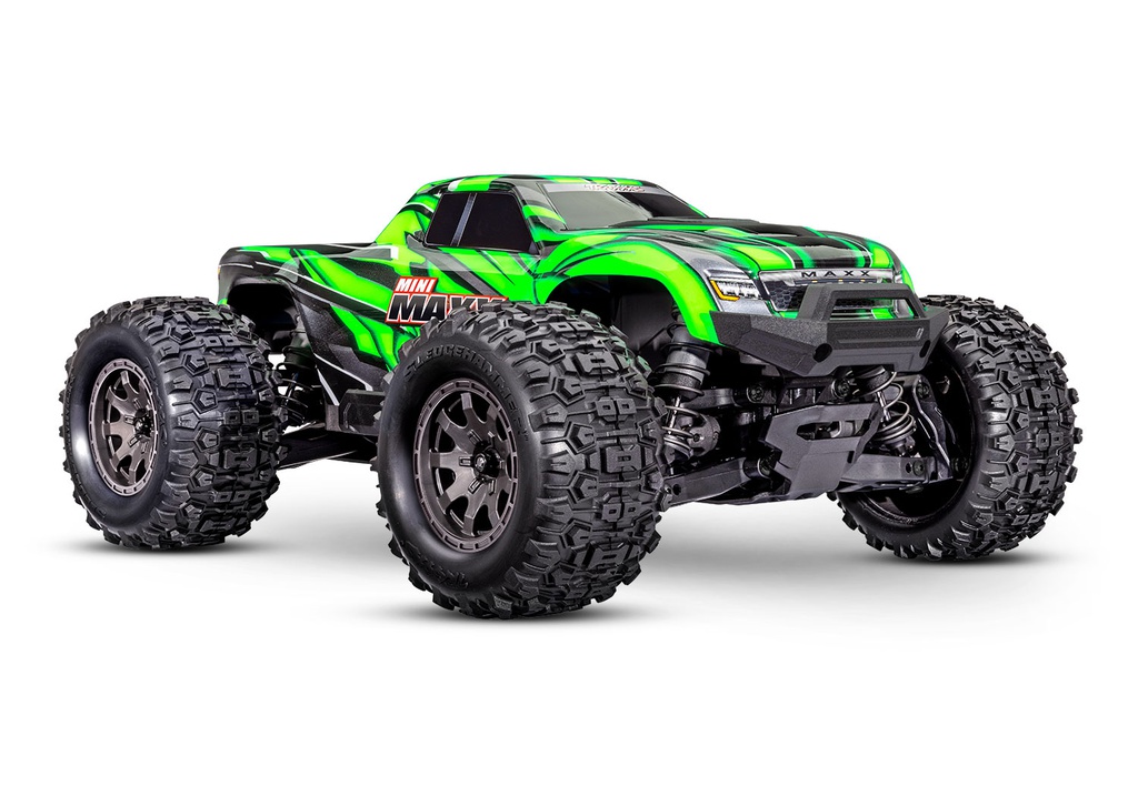 [ TRX-107154-1-GRN ] Traxxas Mini Maxx BL-2s Green incl battery &amp; USB charger TRX107154-1 