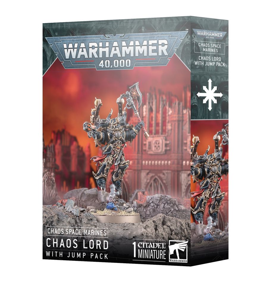 [ GW43-101 ] CHAOS SPACE MARINES: CHAOS LORD WITH JUMP PACK (Leverbaar vanaf 9/11)