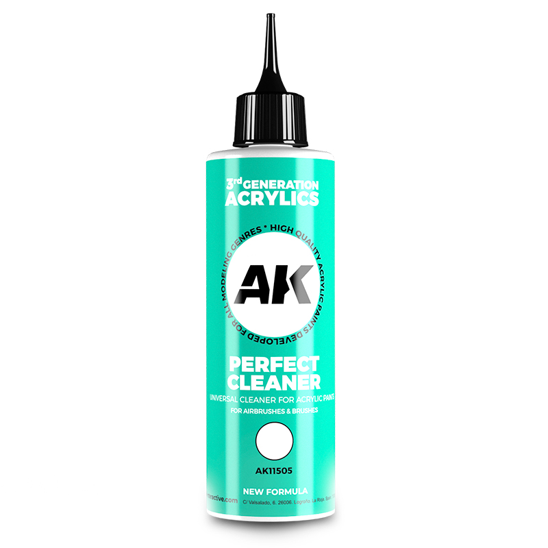 [ AK11505 ] AK Interactive 3rd Generation Universal Perfect Cleaner for Acrylic Paints 250ml