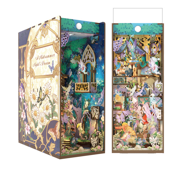 [ TONETQ130 ] Tonecheer 3D Puzzle Book Nook Kit &quot;A Midsummer Night's Dream&quot; DIY