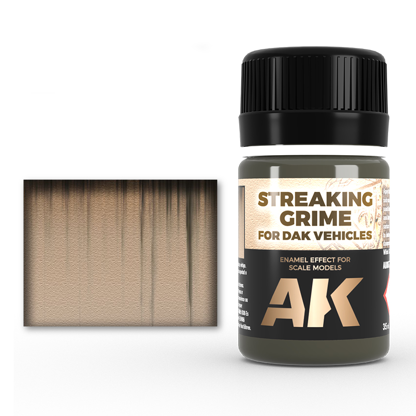 [ AK067 ] Ak-interactive Enamel effects STREAKING GRIME FOR AFRIKA KORPS VEHICLES