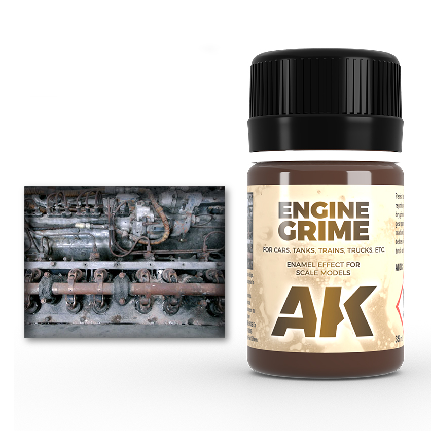 [ AK082 ] Ak-interactive Enamel effects ENGINE GRIME