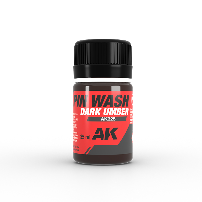 [ AK325 ] Ak-interactive Enamel effects Dark Umber PIN WASH