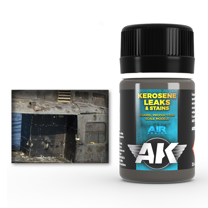 [ AK2039 ] Ak-interactive Enamel Air Weathering KEROSENE LEAKS &amp; STAINS 