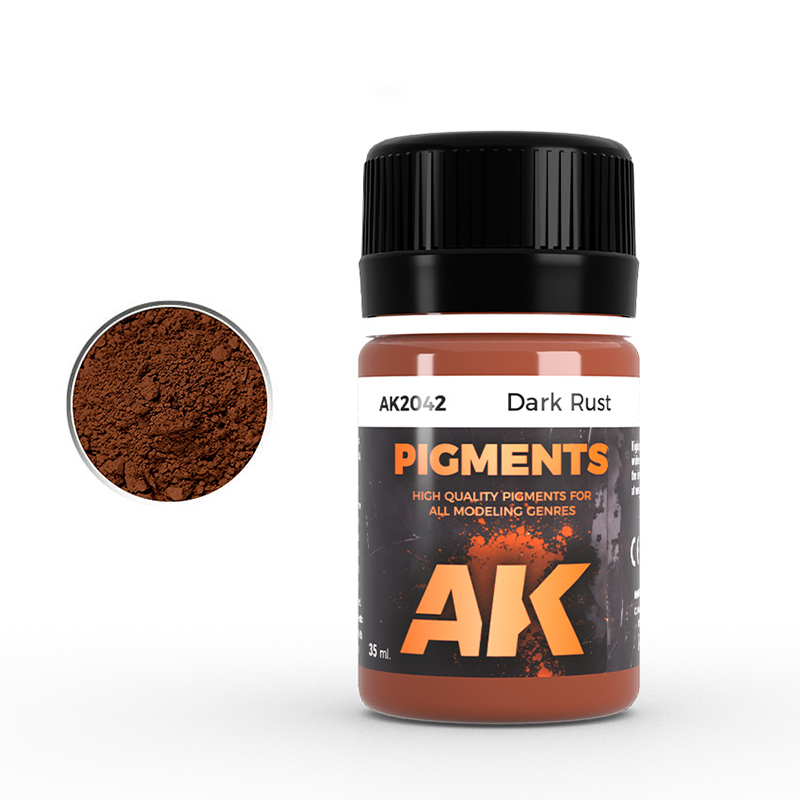 [ AK2042 ] Ak-interactive Enamel effects DARK RUST PIGMENT